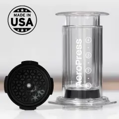AeroPress Flow Control Filter Cap: Coffee Maker Accessory, Compatible with AeroPress Coffee Filters, Clear Plastic