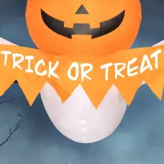 Yukimo 3.4ft Halloween Inflatable Window Sticker Ghost, LED-lit Outdoor Decoration, Waterproof