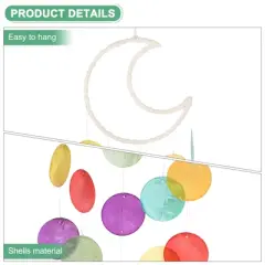 Unique Bargains Decorative Coastal-inspired Wind Chime 5.9" x 21.7" Colorful 1 Pc