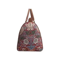 Signare USA William Morris Strawberry Thief Red Big Holdall/Duffel Bag