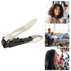 Unique Bargains Stainless Steel Nail Clippers Portable Nail Cutter Trimmer for Nail Care 1Pc