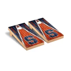 NCAA Syracuse Orange Premium Cornhole Board Triangle Weathered Version
