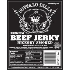 Buffalo Bills 12.5oz Premium Hickory Beef Jerky Strips (25 hickory smoked strips per bag)