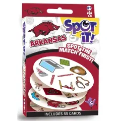 MasterPieces Officially Licensed NCAA Arkansas Razorbacks Spot It Game for Kids and Adults