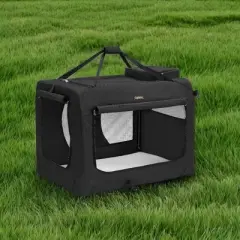 36-Inch Soft Dog Crate, Collapsible Portable for Indoor Outdoor Use - Secure Kennel with Zippers for Home, Car, Travel Camping