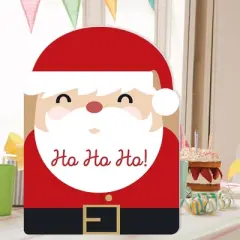 Big Dot of Happiness Jolly Santa Claus - Christmas Giant Greeting Card - Big Shaped Jumborific Card
