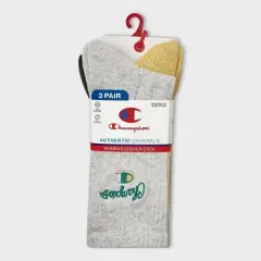 Champion Women's Embroidered 3pk Crew Socks