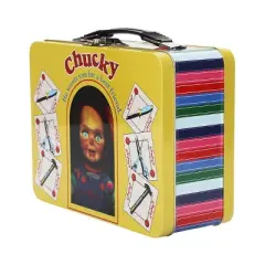 Chucky Doll Box Yellow Tin Tote