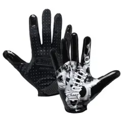 Battle Sports Youth "Chrome Skulls" Doom Speed Receiver Football Glove