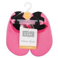 Hudson Baby Infant and Toddler Water Shoes for Sports, Yoga, Beach and Outdoors, Solid Hot Pink