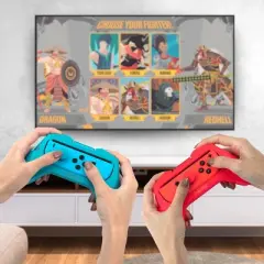 Insten 2 Pack Controller Grips Compatible with Nintendo Switch Joy-Con Controllers, Blue, Red