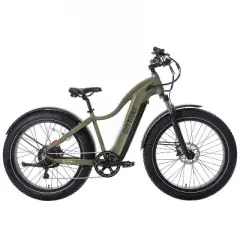 GOTRAX Adult Fat Tire 26" Step Over Electric Hybrid Bike - Green