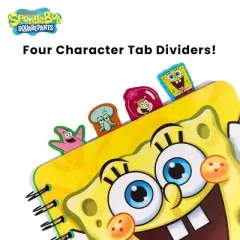 Inkology, LLC Nickelodeon SpongeBob SquarePants 4-Tab Spiral Notebook With 160 Dotted Sheets