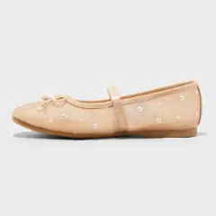 Kids' Fleur Mesh Slip-On Ballet Flats - art class&trade; Blush