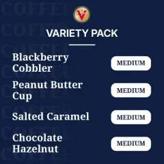 Victor Allen's Coffee Sweet and Salty Flavored Coffee Variety Pack 96 Count, Single Serve Coffee Pods for Keurig K-Cup Brewers
