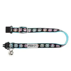 The Worthy Dog Skeletons Breakaway Adjustable Cat Collar