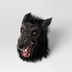 Adult Wolf Halloween Costume Mask Black - Hyde and EEK! Boutique&trade;: Werewolf Mask
