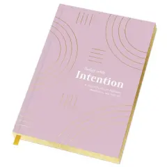 Guided Journal Softcover Sewn Today with Intention - Green Inspired: Gratitude Notebook for Adults, 128 Pages, 5.5x8"