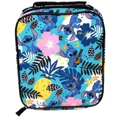 Disney Stitch all over print, bottom drop Lunch Bag for Kids age 3+, Unisex
