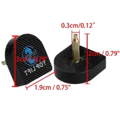 Allegra K Women's Plastic Shoes High Heel Tips 20mm x 19mm  4 Pcs