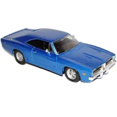 1969 Dodge Charger R/T Hemi Blue 1/25 Diecast Model Car by Maisto