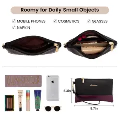 Laptop Bag Tote Work Professional Leather Computer Briefcase Waterproof Handbag