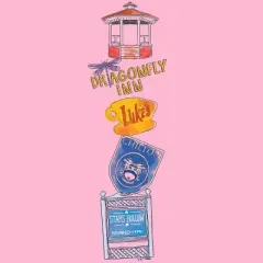 Gilmore Girls Stamped Icons Women's Pink Sleep Pajama Pants