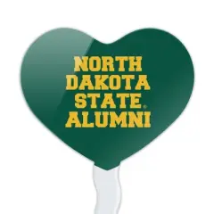 NCAA North Dakota State Bison Alumn Heart Love Cupcake Picks Toppers Decoration Set of 6