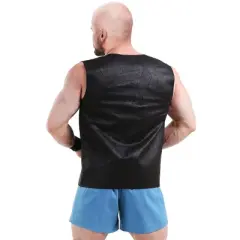 HalloweenCostumes.com 2X  Men  WWE Stone Cold Steve Austin Men's Plus Size Costume., Black/Blue