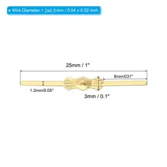 Unique Bargains Bowtie Copper Clip for Fastening Chandelier Crystal Lamp 200 Pcs