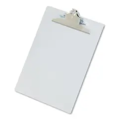 Saunders Aluminum Clipboard w/High-Capacity Clip 1" Clip Cap 8 1/2 x 12 Sheets Silver 22517