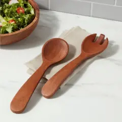 2pc Wood Signature Serving Utensils Set - Threshold&trade;