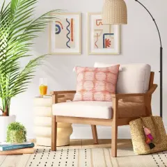 Westbury Cane Lounge Armchair Beige - Threshold&trade;