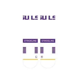 NCAA LSU Tigers Premium Knit Crew Socks - White