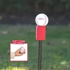 ESPN Batting Tee for Kids Includes Foam Ball, Tee Ball Bat, and Home Run Fence