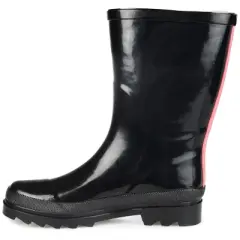 Journee Collection Womens Seattle Block Heel Rain Boots