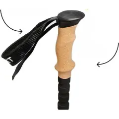 Effekt Manufaktur Carbon Trekking Poles Adjustable with Cork Grip & Bag - Black