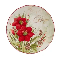 Set of 4 Winter's Medley Dining Dessert Plates - Certified International