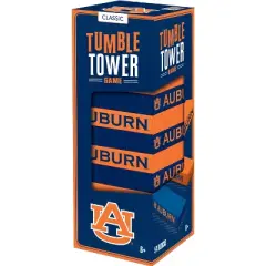 MasterPieces Real Wood Block Tumble Towers - NCAA Auburn Tigers