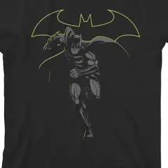 Batman Monochromatic Art Black T-Shirt Toddler Boy to Youth Boy
