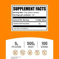 BulkSupplements Creatine Monohydrate (Micronized) Powder