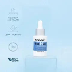 Babaria Hyaluronic Acid Face Serum - Nourishing and Plumping - Reduces Wrinkles and Fine Lines - Suitable for All Skin Types - 1 oz