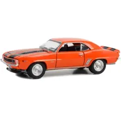 1969 Chevrolet Camaro Z/28 Orange with Black Stripes "Woodward Dream Cruise" Series 1 1/64 Diecast Model Car by Greenlight