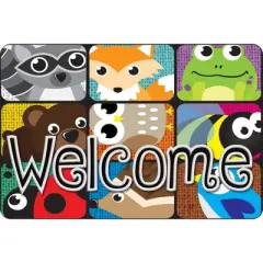 Ashley Productions&reg; The Original Fun Mat&trade;, Welcome Mat, 15.5" x 23.5", Keyhole Kritters Welcome