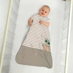 Lambs & Ivy Star Wars Baby Yoda Grogu The Child Cotton Wearable Blanket