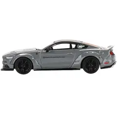 Ford Mustang LB-Works Gray "LB Performance" Limited Edition to 3600 pieces 1/64 Diecast Model Car by True Scale Miniatures