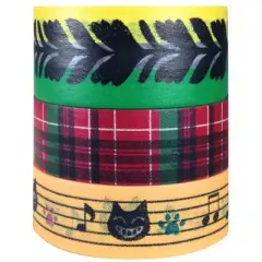 Wrapables Birdies & Kitties Japanese Washi Masking Tape (Set of 3)