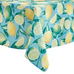 Lemon Grove Indoor/Outdoor Fabric Tablecloth - Elrene Home Fashions