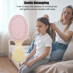 Unique Bargains Mini Colorful Gradient Paddle Hair Brush 1 Pc