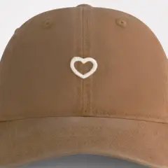 Concept One Heart Felt Dad Baseball - Tan: Cotton Canvas Adjustable Hat